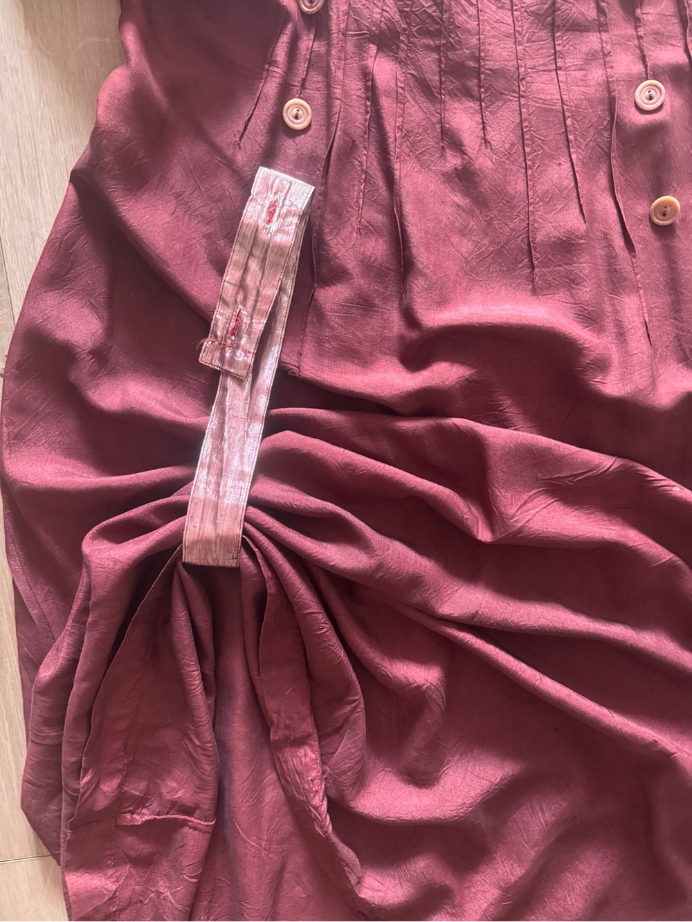 J. Morgan Puett, 90’s RETRO, A Line, Washable Silk Maxi Dress - Picture 12 of 16
